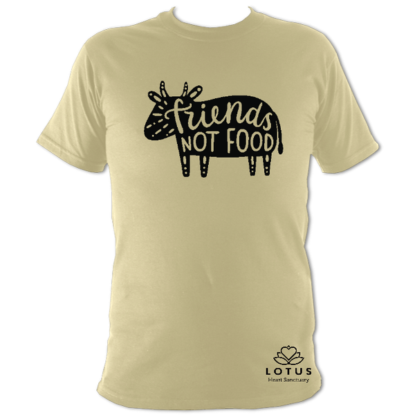 Unisex T-Shirt - Friend Not Food Cow - Lotus Heart Sanctuary
